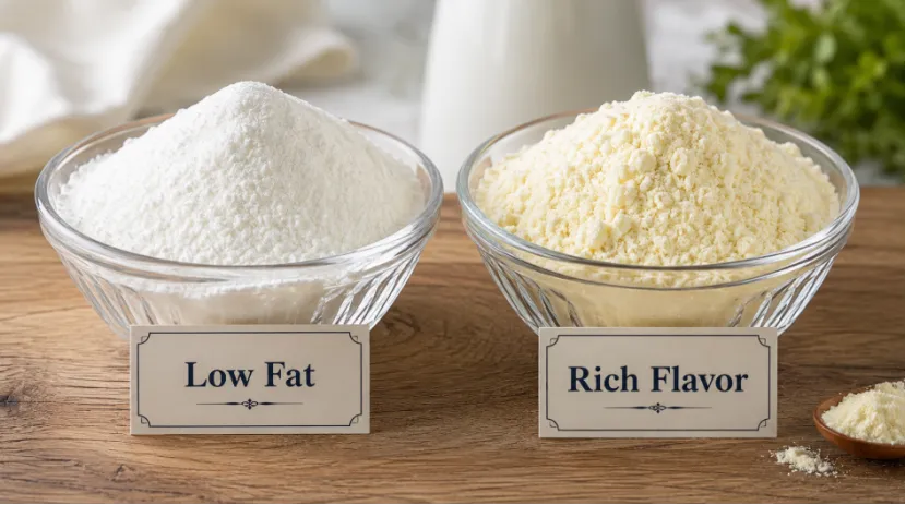 Skim vs Whole Milk Powder for Food Manufacturing