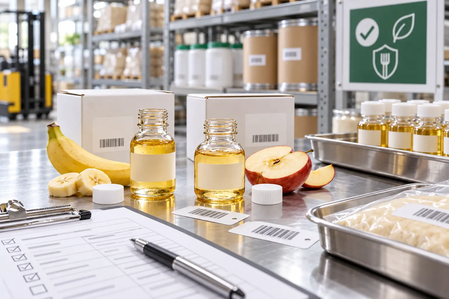 Food flavor sample traceability